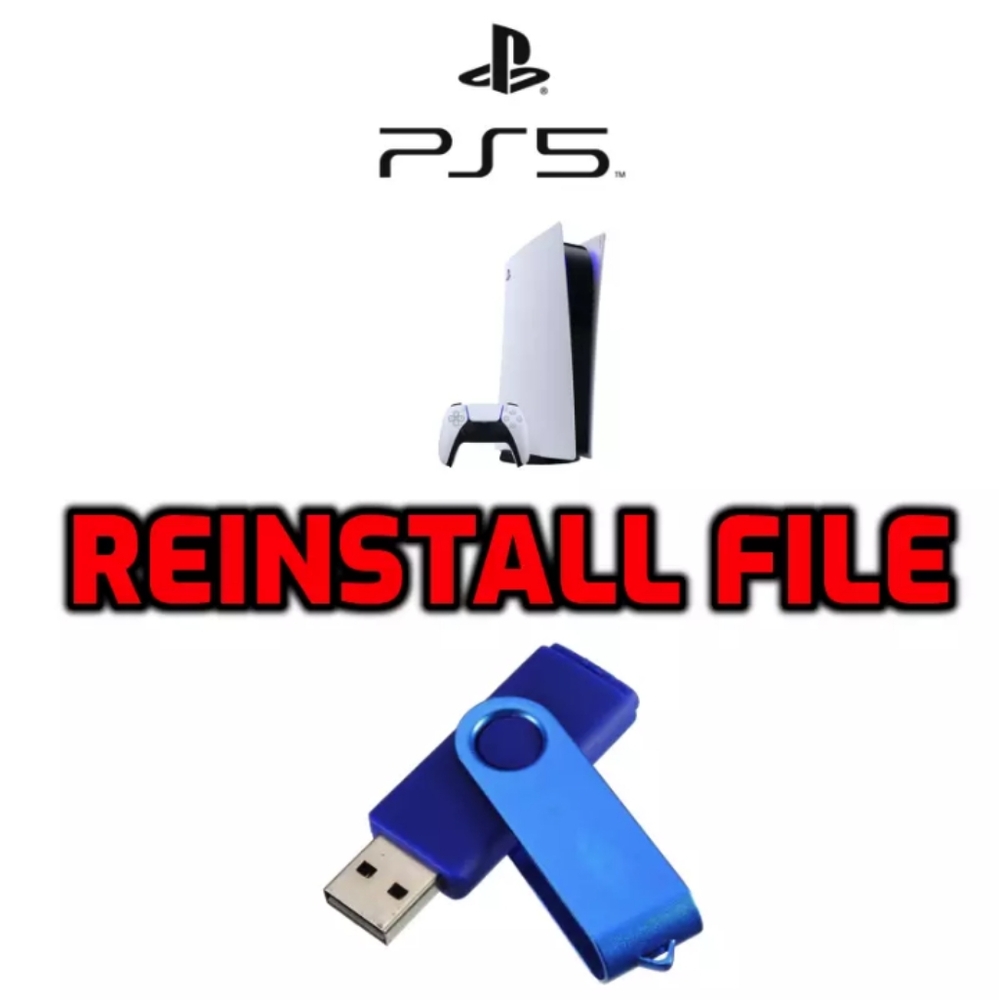 Sony PlayStation (PS5)  Reinstall USB Flash Drive